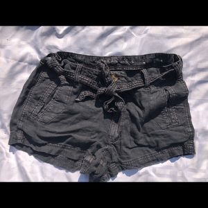 american eagle tie shorts